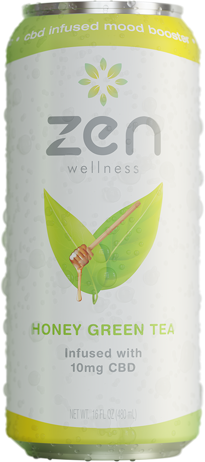 Honey Green Tea - Front 01 - DoF - Condensation - Transparent Background Cropped Compressed